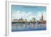 Miami, Florida - Skyline View of Skyscraper Hotels-Lantern Press-Framed Art Print