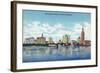 Miami, Florida - Skyline View of Skyscraper Hotels-Lantern Press-Framed Art Print