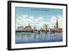 Miami, Florida - Skyline View of Skyscraper Hotels-Lantern Press-Framed Art Print