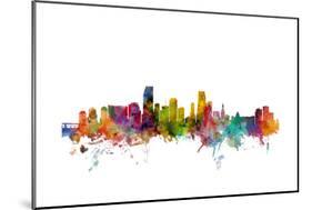 Miami Florida Skyline-Michael Tompsett-Mounted Art Print