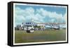 Miami, Florida - Tractor Hauling a Pan American Clipper-Lantern Press-Framed Stretched Canvas