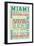 Miami, Florida - Typography-Lantern Press-Framed Art Print