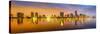 Miami, Florida, USA City Skyline Panorama-Sean Pavone-Stretched Canvas