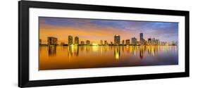 Miami, Florida, USA City Skyline Panorama-Sean Pavone-Framed Photographic Print