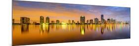 Miami, Florida, USA City Skyline Panorama-Sean Pavone-Mounted Photographic Print