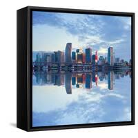 Miami Florida, USA Downtown Business Buildings-Fotomak-Framed Stretched Canvas