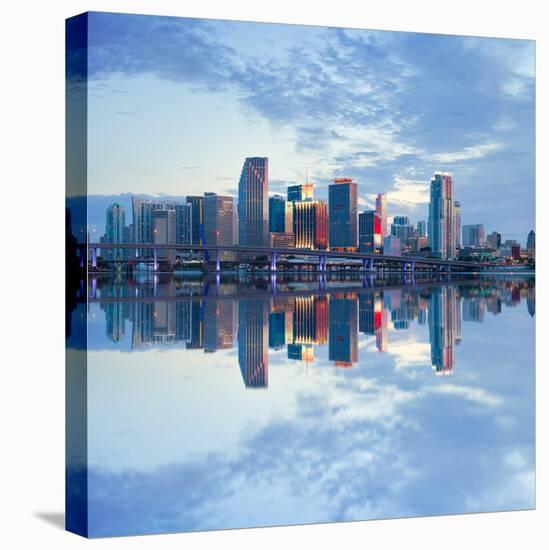 Miami Florida, USA Downtown Business Buildings-Fotomak-Stretched Canvas