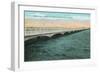 Miami, Florida - Venetian Way Scene Connecting to Miami Beach-Lantern Press-Framed Art Print