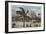 Miami, Florida - View of Bayfront Park & Hotels-Lantern Press-Framed Art Print