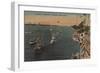 Miami, Florida - View of Fishing Tournament & Boats-Lantern Press-Framed Art Print