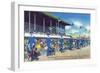 Miami, Florida - West Flagler Kennel Club Greyhound Parade before Race-Lantern Press-Framed Art Print