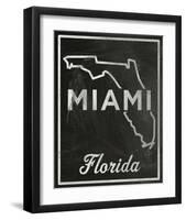 Miami, Florida-John Golden-Framed Giclee Print