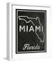 Miami, Florida-John Golden-Framed Giclee Print