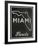 Miami, Florida-John W^ Golden-Framed Art Print