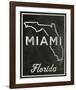 Miami, Florida-John W^ Golden-Framed Art Print