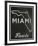 Miami, Florida-John W^ Golden-Framed Art Print