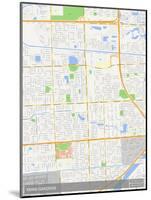 Miami Gardens, United States of America Map-null-Mounted Poster