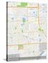 Miami Gardens, United States of America Map-null-Stretched Canvas