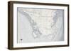 Miami Map B-GI ArtLab-Framed Giclee Print