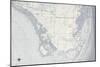 Miami Map B-GI ArtLab-Mounted Giclee Print