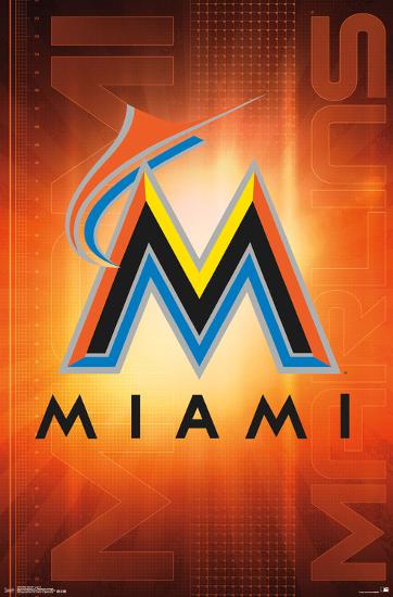 Miami Marlins- Logo 2016-null-Lamina Framed Poster