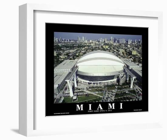 Miami Marlins Park Sports-null-Framed Art Print