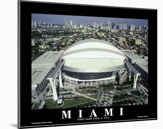 Miami Marlins Park Sports-null-Mounted Art Print