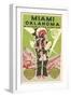Miami, Oklahoma Travel Poster, Plains Indian, Route 66-null-Framed Art Print