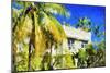 Miami Palms - In the Style of Oil Painting-Philippe Hugonnard-Mounted Giclee Print