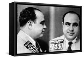 Miami Police Department Mug Shot of Al Capone, 1930-null-Framed Stretched Canvas