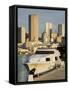 Miami River and Skyline, Miami, Florida, United States of America, North America-Richard Cummins-Framed Stretched Canvas