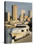 Miami River and Skyline, Miami, Florida, United States of America, North America-Richard Cummins-Stretched Canvas