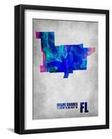 Miami Shores Florida-NaxArt-Framed Art Print