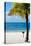 Miami Sign on the Beach - Florida-Philippe Hugonnard-Stretched Canvas