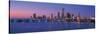 Miami Skyline and Bayfront-null-Stretched Canvas