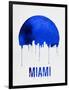 Miami Skyline Blue-null-Framed Art Print