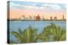 Miami Skyline, Florida-null-Stretched Canvas