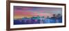 Miami Skyline Silhouette at Sunset, Florida, USA-Markus Bleichner-Framed Art Print