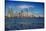 Miami Skyline with Puffy Clouds-Terry Eggers-Stretched Canvas