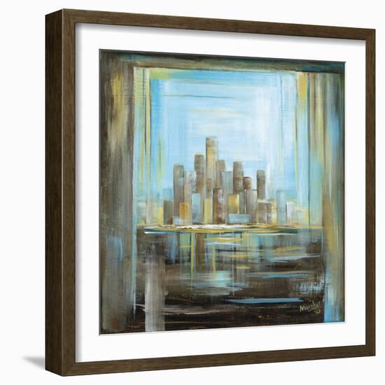 Miami Skyline-Marilyn Dunlap-Framed Art Print