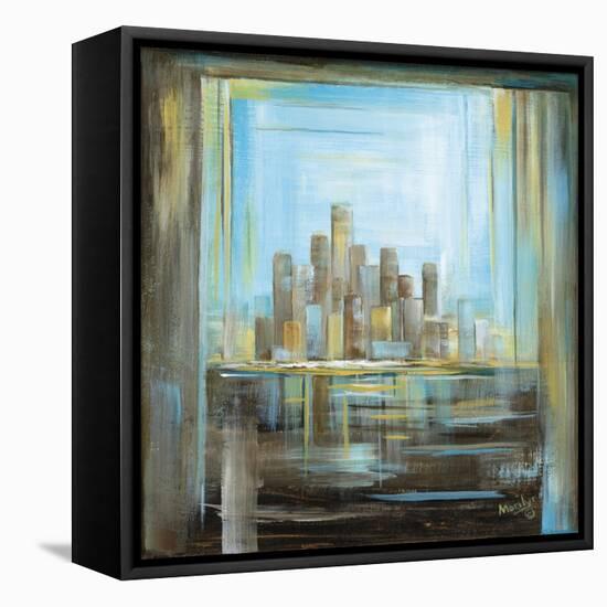 Miami Skyline-Marilyn Dunlap-Framed Stretched Canvas