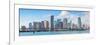 Miami Skyscrapers with Bridge over Sea in the Day.-Songquan Deng-Framed Photographic Print