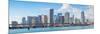 Miami Skyscrapers with Bridge over Sea in the Day.-Songquan Deng-Mounted Photographic Print