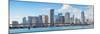 Miami Skyscrapers with Bridge over Sea in the Day.-Songquan Deng-Mounted Photographic Print