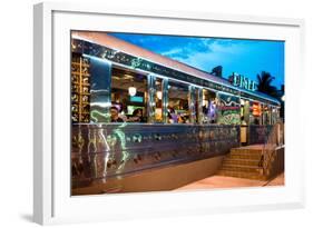 Miami South Beach and Art Deco - Diner Restaurant - Florida - USA-Philippe Hugonnard-Framed Photographic Print