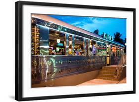 Miami South Beach and Art Deco - Diner Restaurant - Florida - USA-Philippe Hugonnard-Framed Photographic Print