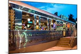 Miami South Beach and Art Deco - Diner Restaurant - Florida - USA-Philippe Hugonnard-Mounted Photographic Print