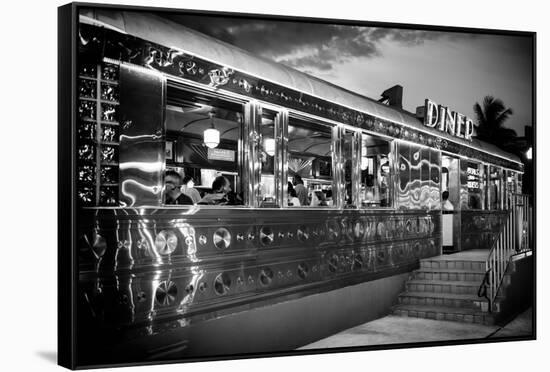 Miami South Beach and Art Deco - Diner Restaurant - Florida - USA-Philippe Hugonnard-Framed Stretched Canvas