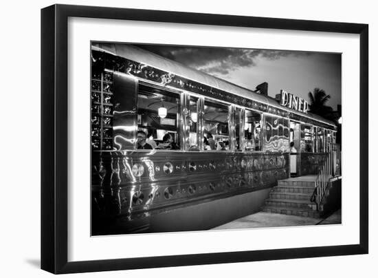 Miami South Beach and Art Deco - Diner Restaurant - Florida - USA-Philippe Hugonnard-Framed Photographic Print