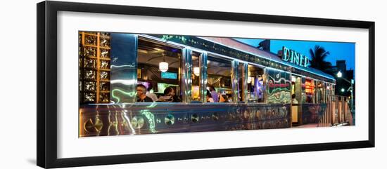 Miami South Beach and Art Deco - Diner Restaurant - Florida - USA-Philippe Hugonnard-Framed Photographic Print